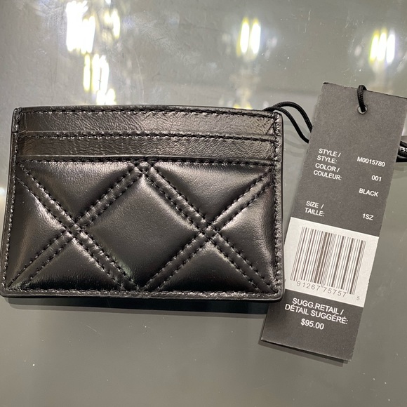 The Marc Jacobs Quilted Leather Card Case in Black - Picture 7 of 8